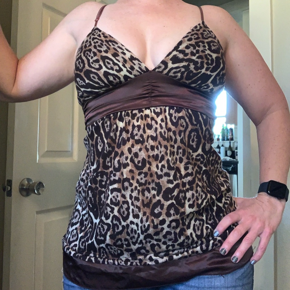 Animal print top